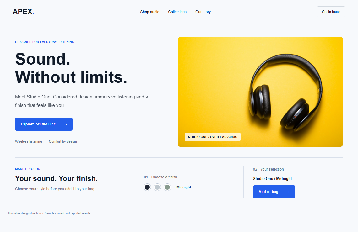 APEX Digital Store website design preview